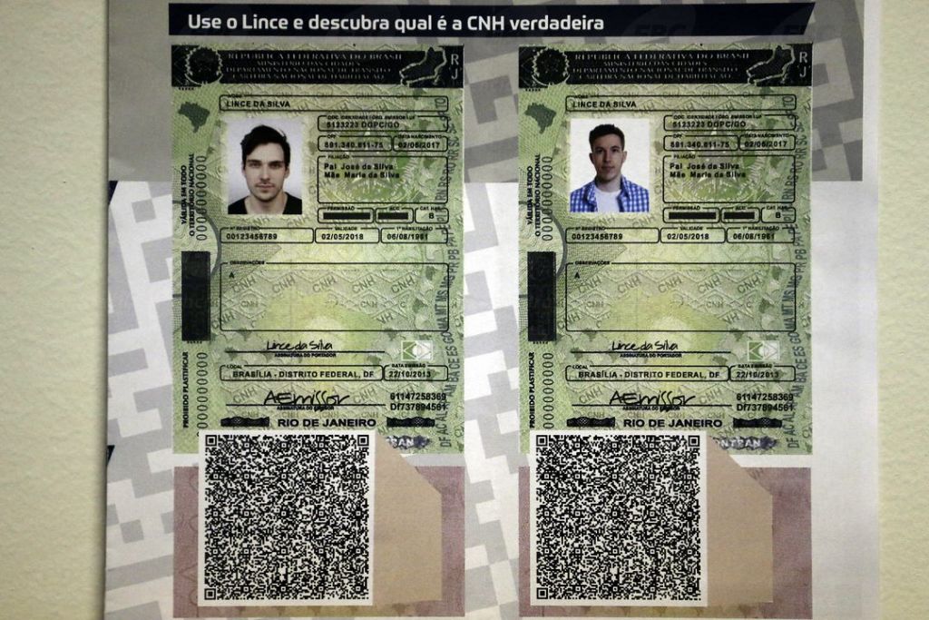 Carteira de motorista passa a ter identificação em QR Code