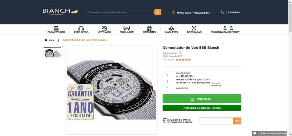 Maior loja de Aviação do Brasil, Bianch Pilot Shop estreia novo e-commerce