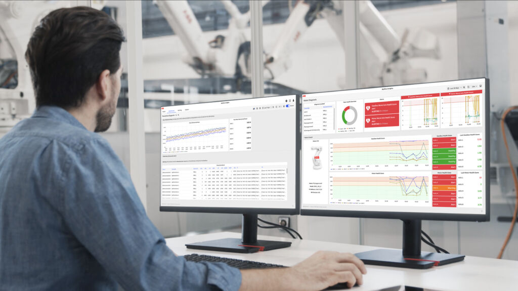 ABB expande monitoramento de robôs industriais industriais com dashboard Robot Diagnosis