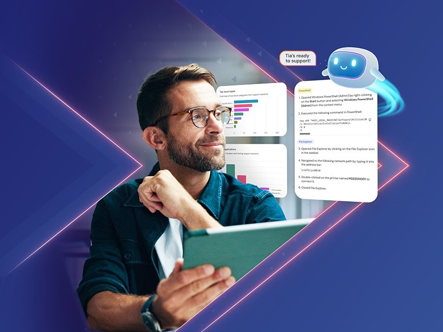 TeamViewer Intelligent Agent transforma correções validadas dos clientes em Automações Inteligentes
